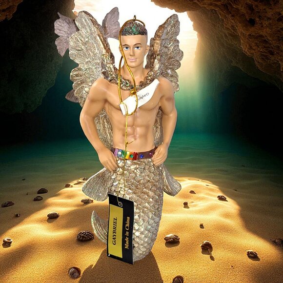 December Diamonds 55-55157 Merman Ornament Big Gaybriel - Picture 5 of 11